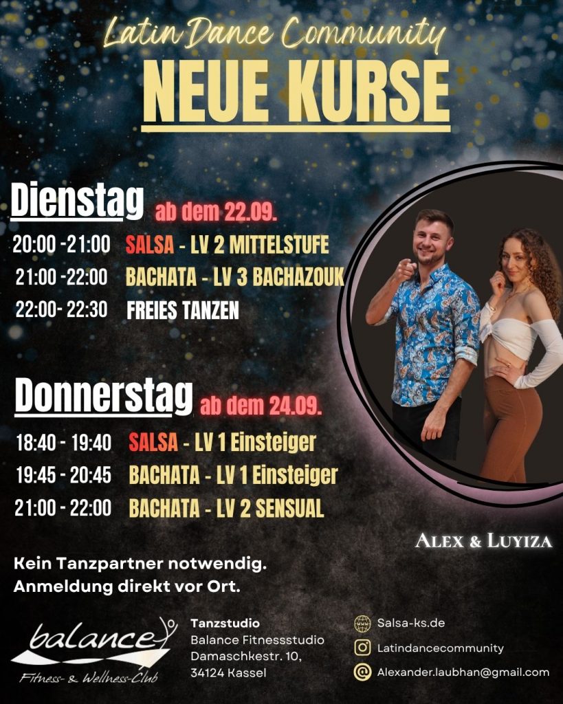Salsa und Bachata Kurse in Kassel